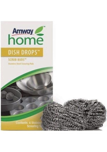 Bulaşık Telleri Home™ Dısh Drops™ Scrub Buds™ 4 Ade