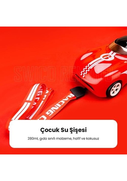 Araba Modeli Çocuk Su Şişesi - Kırmızı (Yurt Dışından) fiyatları