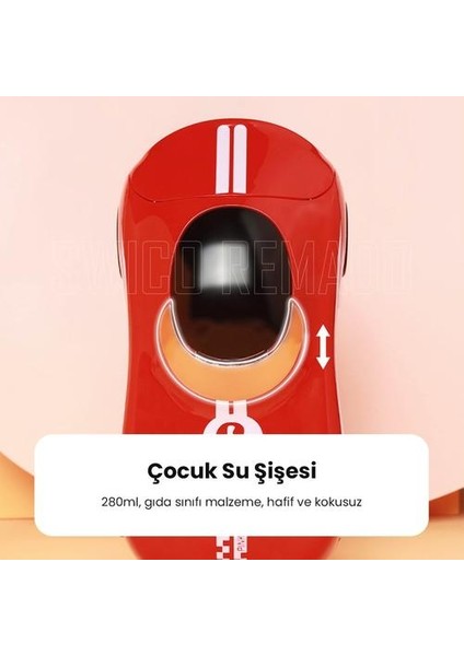 Araba Modeli Çocuk Su Şişesi - Kırmızı (Yurt Dışından) modelleri