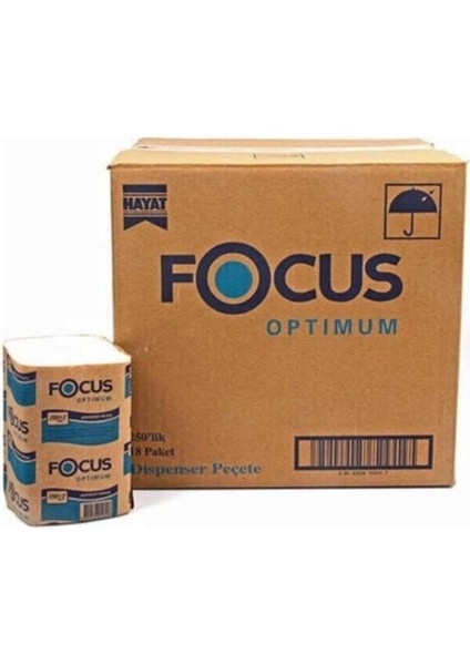 Focus Shop Focus Optimum Dispenser Peçete 250 Adet 18 Paket (1 Koli 18 Paket)