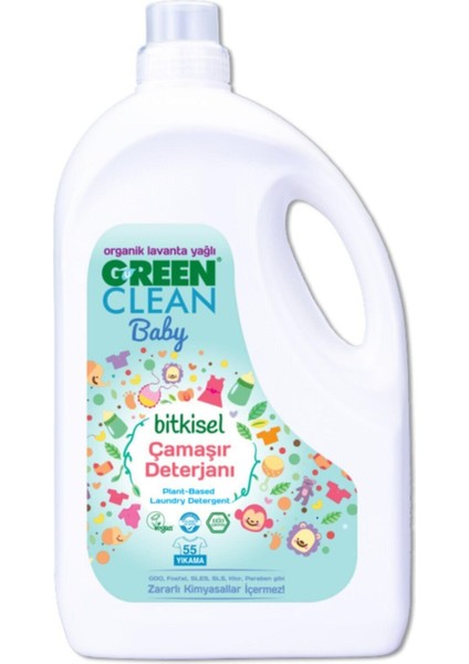 Green Clean Baby Çamaşır Deterjanı 2,75 Lt Organik Lavanta Yağlı