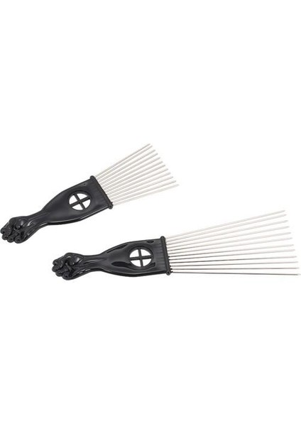 4'lü Siyah Tarak Set Metal Afro Saç Stili Tarak Kıvırcık (Yurt Dışından) fırsatları