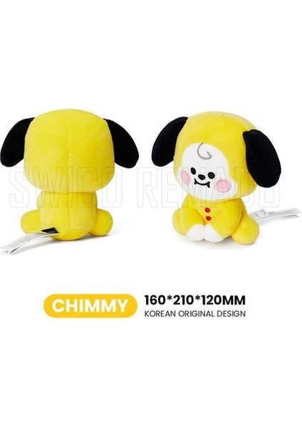 BT21 Chımmy Sevimli Karikatür Peluş Oyuncak - Sarı (Yurt Dışından)