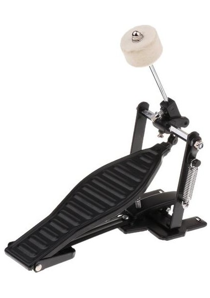 Dayanıklı Ekonomi Tek Ayak Pedalı Yün Davul Çırpıcı Tek Zincir Sürücü Siyah (Yurt Dışından)
