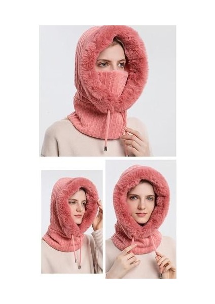 Açık Havada Soğuğa Dayanıklı Kayak Şapkası, Yüz Maskesi, Tek Parça Soğuğa Dayanıklı Başlık (Yurt Dışından) fiyatları