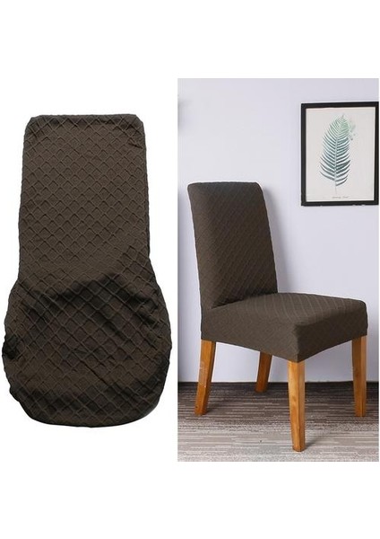 Streç Katı Elmas Kafes Yemek Sandalye Kapak Slipcover Kılıf (Yurt Dışından) fiyatları