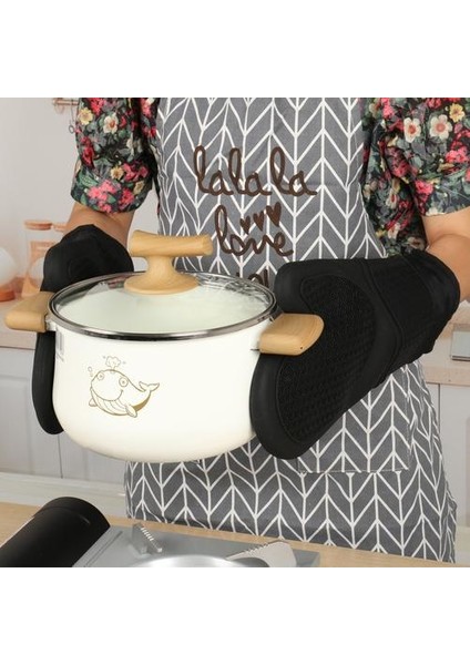 Douler Silikon Su Geçirmez Fırın Eldiveni - Siyah (Yurt Dışından) fiyatları