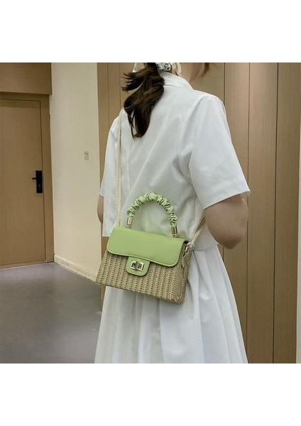 Dokuma Hasır Çanta Sahil Kadın El-Held Crossbody Hasır Çanta (Yurt Dışından) modelleri