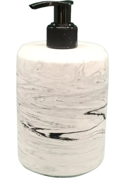 Mermer Görünümlü Desenli Beton Sıvı Sabunluk Banyo Wc Tuvalet Aksesuar
