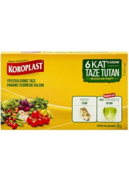 Taze Tutan Buzdolabı Poşeti