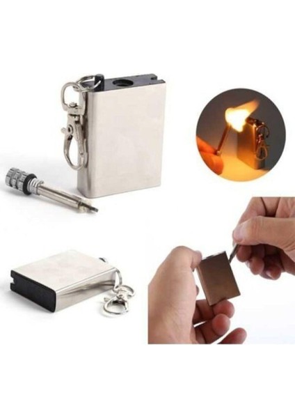Zippo Benziniyle Çalışan Metal Kibrit Magnezyum Çubuğu Anahtarlık fiyatları