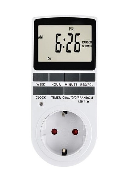 Dijital Plug-In Zamanlayıcı Soket LCD Ekran Eu Fiş (Yurt Dışından) fiyatları
