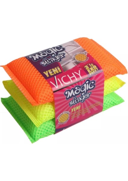 Vichy Magic Sihirli Bulaşık Süngeri 3'lü Paket