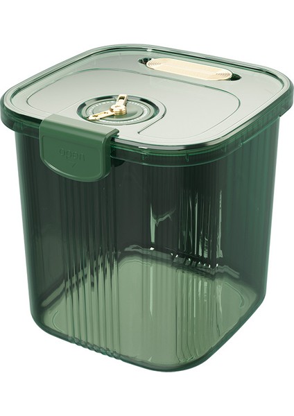 Ev Hafif Lüks Un Pirinç Kovası Mutfak Böcek Geçirmez ve Neme Dayanıklı Tahıl Depolama Tankı Çift Şeffaf Sızdırmaz Pirinç Saklama Kovası 6kg (Yurt Dışından)