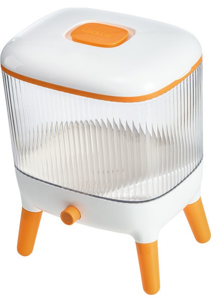 Yeni Hafif Lüks Altın Kaplama Pirinç Kutusu Mutfak Mühürlü Preslenmiş Depolama Pirinç Kovası Ev Tipi Nem Geçirmez ve Böcek Geçirmez Otomatik Pirinç Kovası 10KG (Yurt Dışından)