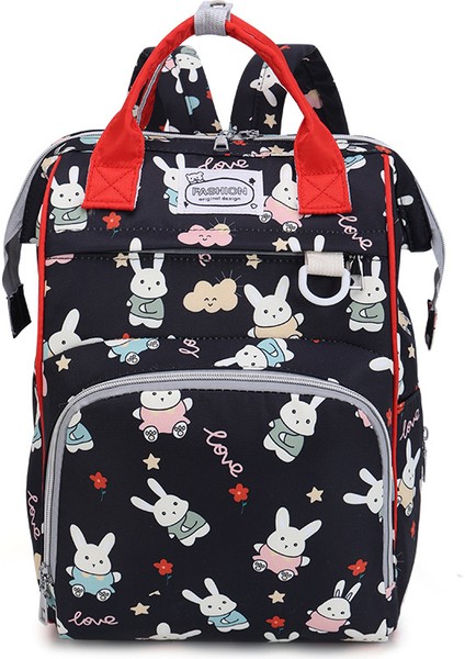 Yeni Çiçek Mumya Çanta Büyük Kapasiteli Hafif Su Geçirmez Kompozit Kumaş Anne Çanta Omuz El Bebek Çanta Bebek Bezi Çanta (Yurt Dışından)