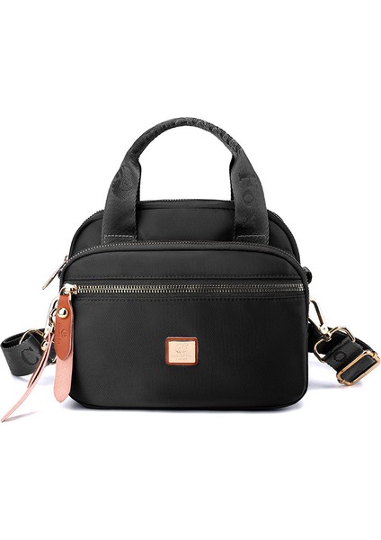 Yeni Bayan Moda Omuz Çantası Moda Basit Çok Katmanlı Messenger Çanta Anti-Sıçrama Naylon Çanta (Yurt Dışından)