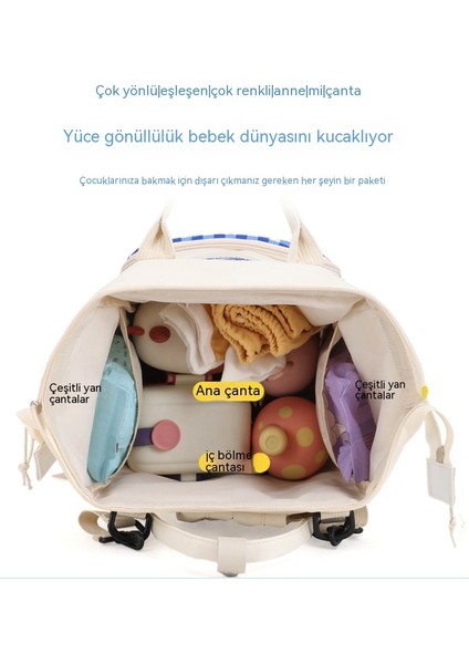 Yeni Mumya Çanta Çift Omuz Anne ve Bebek Çanta Büyük Kapasiteli Yalıtımlı Biberon Depolama Çanta Çok Fonksiyonlu Çiçek Çanta (Yurt Dışından) fiyatları