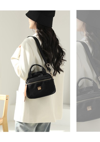 Yeni Bayan Moda Omuz Çantası Moda Basit Çok Katmanlı Messenger Çanta Anti-Sıçrama Naylon Çanta (Yurt Dışından)