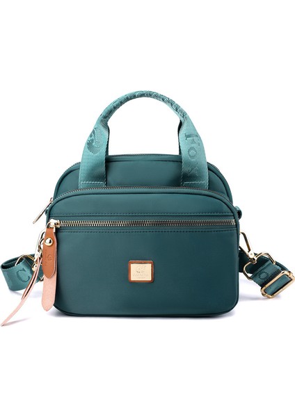 Yeni Bayan Moda Omuz Çantası Moda Basit Çok Katmanlı Messenger Çanta Anti-Sıçrama Naylon Çanta (Yurt Dışından)