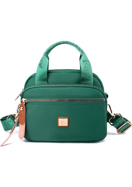 Yeni Bayan Moda Omuz Çantası Moda Basit Çok Katmanlı Messenger Çanta Anti-Sıçrama Naylon Çanta (Yurt Dışından)