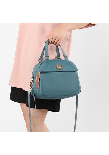 Sonbahar Yeni Büyük Kapasiteli Omuz Çantası Su Geçirmez Naylon Çok Katmanlı Messenger Çanta Kadın Moda Çanta (Yurt Dışından) modelleri