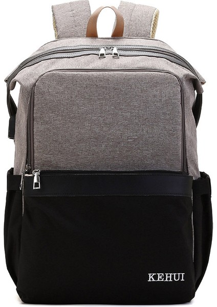 Yeni Anne Çanta Büyük Kapasiteli Çok Fonksiyonlu Anne Çanta USB Şarj Oxford Bez Hafif Anne Bebek Çanta (Yurt Dışından)