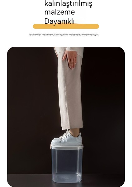 Ev Mühürlü Pirinç Kovası Pet Şeffaf Mühürlü Pirinç Silindiri Un Kovası Depolama Tankı Pirinç Kutusu Saklama Kutusu Böcek Geçirmez ve Neme Dayanıklı 10KG (Yurt Dışından) fiyatları