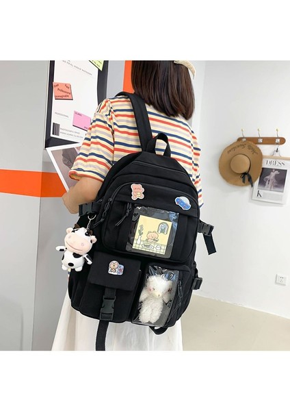 Çift Sırt 2023 Yeni Kore Trendy Minimalist Öğrenci Omuz Çantası Rahat Vahşi Bayan Sırt Çantası (Yurt Dışından) fiyatları