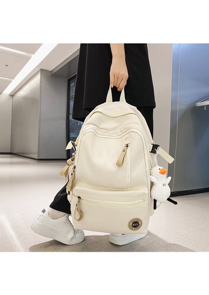 Lise Öğrencisi Okul Çantası Kadın Trendi Kampüs Erkek ve Kadın Sırt Çantası (Yurt Dışından) fiyatları