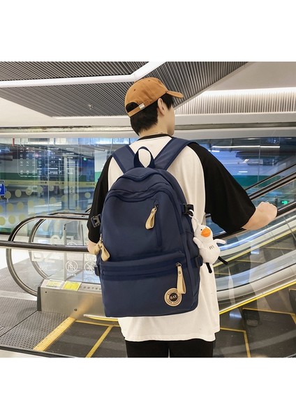 Lise Öğrencisi Okul Çantası Kadın Trendi Kampüs Erkek ve Kadın Sırt Çantası (Yurt Dışından) indirimleri