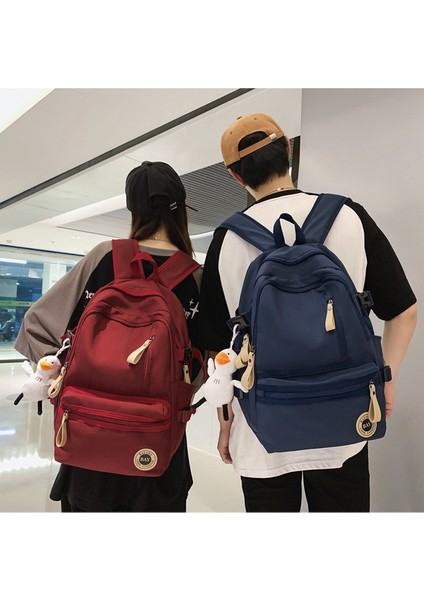 Lise Öğrencisi Okul Çantası Kadın Trendi Kampüs Erkek ve Kadın Sırt Çantası (Yurt Dışından) modelleri