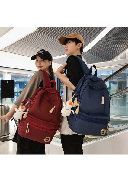Lise Öğrencisi Okul Çantası Kadın Trendi Kampüs Erkek ve Kadın Sırt Çantası (Yurt Dışından) indirimleri