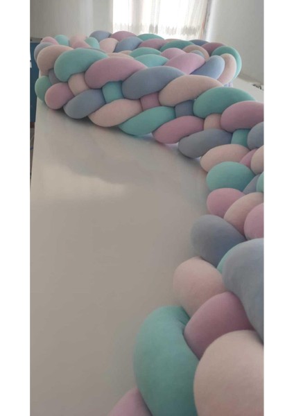 Örgü Korumalık 420 cm 4Lü Örgü BEBE MAVİ - AÇIK MAVİ - LİLA - TOZ PEMBE