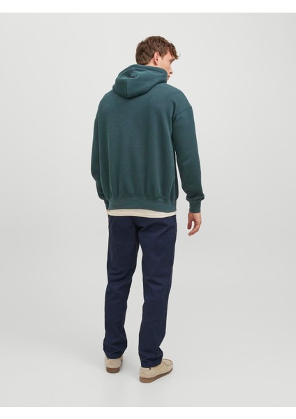 Jack & Jones Jorsılverlake Erkek Yeşil Sweatshirt 12242357-Green