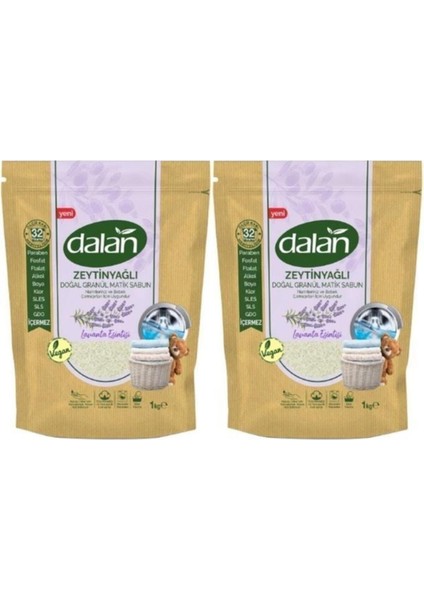 Granül Matik Doğal Lavanta Esintisi 1 kg 2 x 32:64 Yıkama