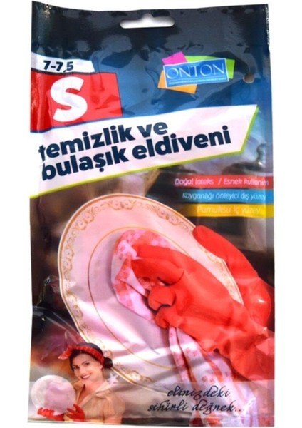 Kırmızı Temizlik ve Bulaşık Eldiveni