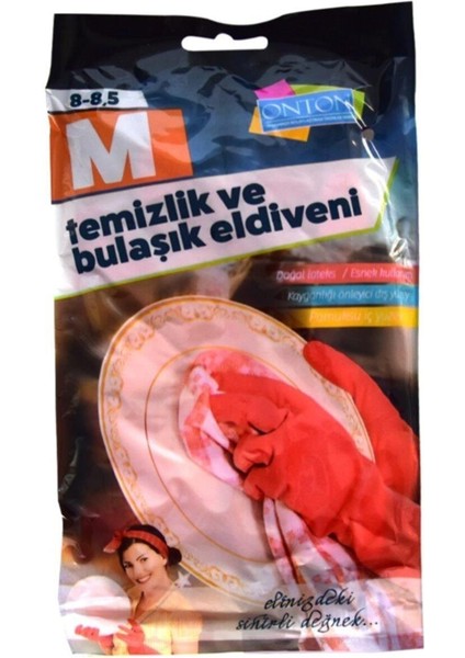 Kırmızı Temizlik ve Bulaşık Eldiveni