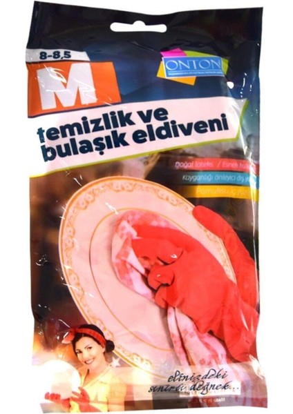 Kırmızı Temizlik ve Bulaşık Eldiveni