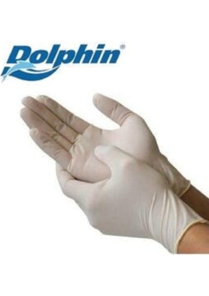 Pudralı Lateks L Beden 10 x Kutu 10 x 100 Adet Dolphin Pudralı Lateks Eldiven modelleri