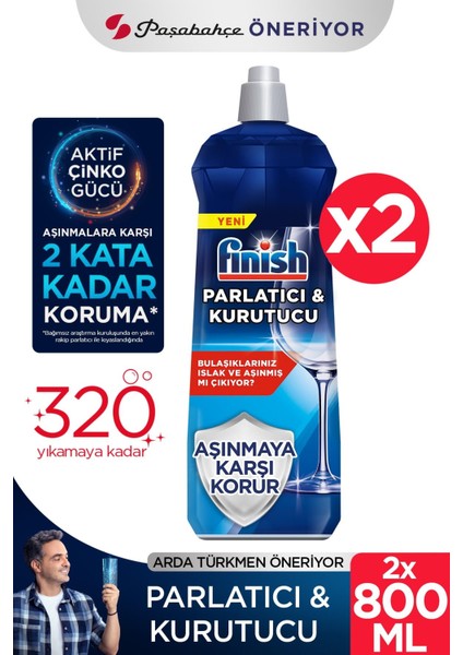 Bulaşık Makinesi Parlatıcı 2X800 ml