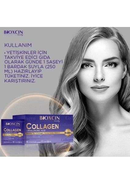 Beauty Collagen Hyaluronic Acid 30 Saşe 11 gr 10.000 Mg Kolajen modelleri