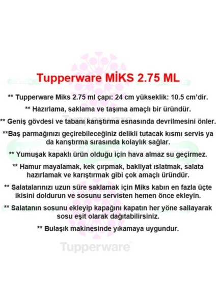 Miksim 2,75 Lt Mavi Hazırlama ve Saklama Kabı modelleri