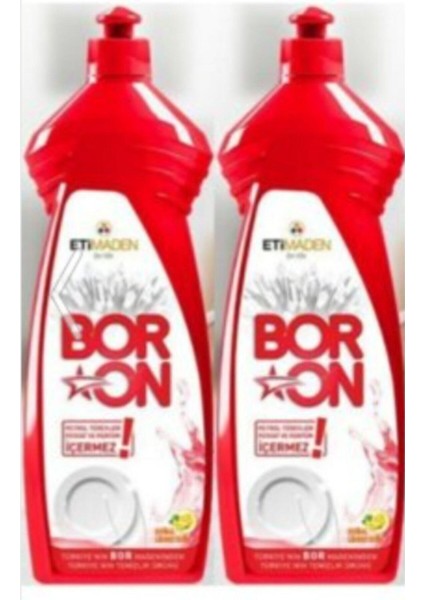 Boron Elde Yıkama Bulaşık Temizlik Ürünü 650 ml 2 Adet