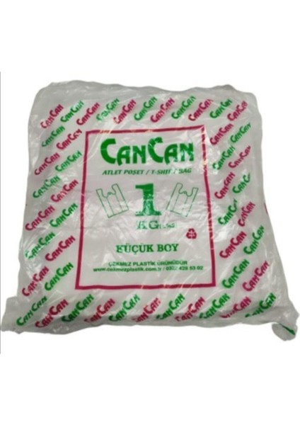 Beyaz Hışır Atlet Poşet 1 kg Küçük Boy Poşet