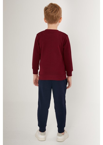 Erkek Çocuk Bordo Pijama Takım 50285560-VR014 fırsatları