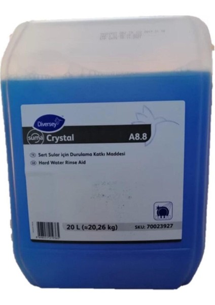 Suma Crystal A8.8 Orta ve Sert Sular Için Bulaşık Makinesi Parlatıcısı