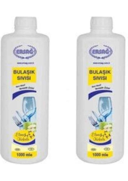 Elma Kokulu Bulaşık Sıvısı 1000 ml. * 2 Adet