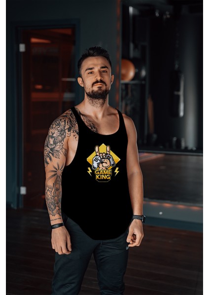 Gamer King Gym Fitness Tank Top Sporcu Atleti
