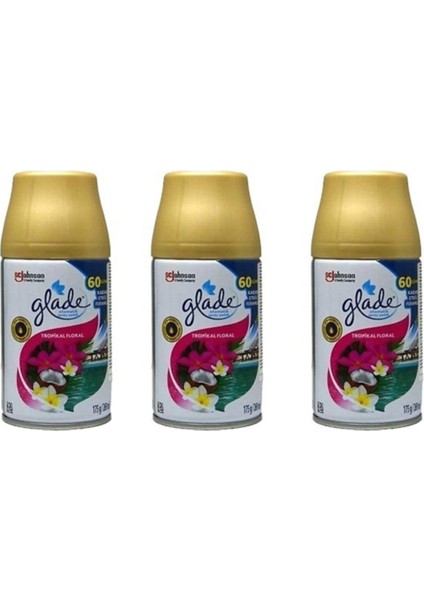 Otomatik Sprey Oda Kokusu Yedek Tropikal Floral 3 x 269 ml